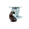 Service Caster 4 Inch Polyurethane Swivel Caster with Roller Bearing and Brake SCC-30CS420-PPUR-TLB - alternate 1